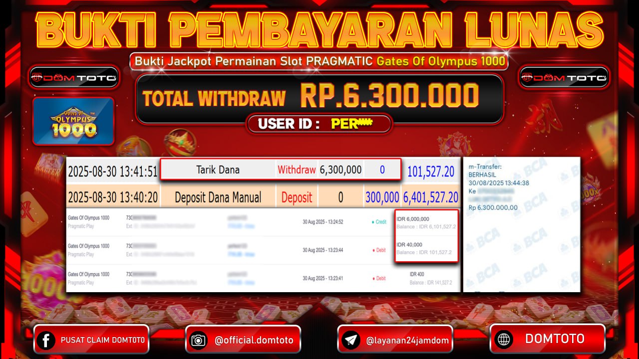 JACKPOT Gates Of Olympus 1000 PragmaticPlay 30 AGUSTUS  2025